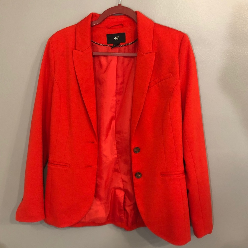 Red orange H&M Blazer